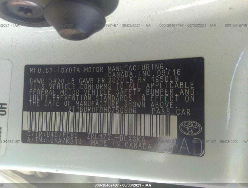 2T1BURHE0HC750906
