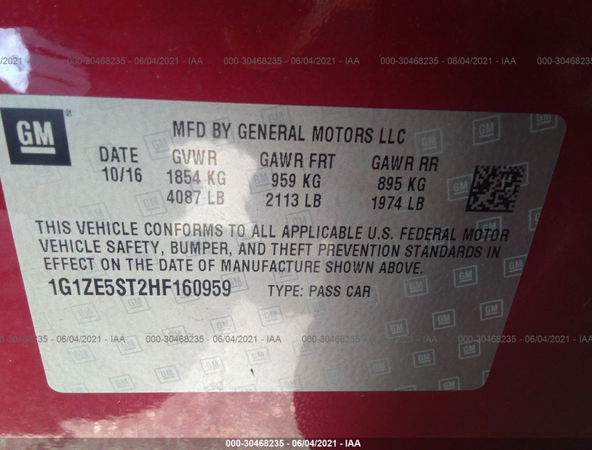 1G1ZE5ST2HF160959