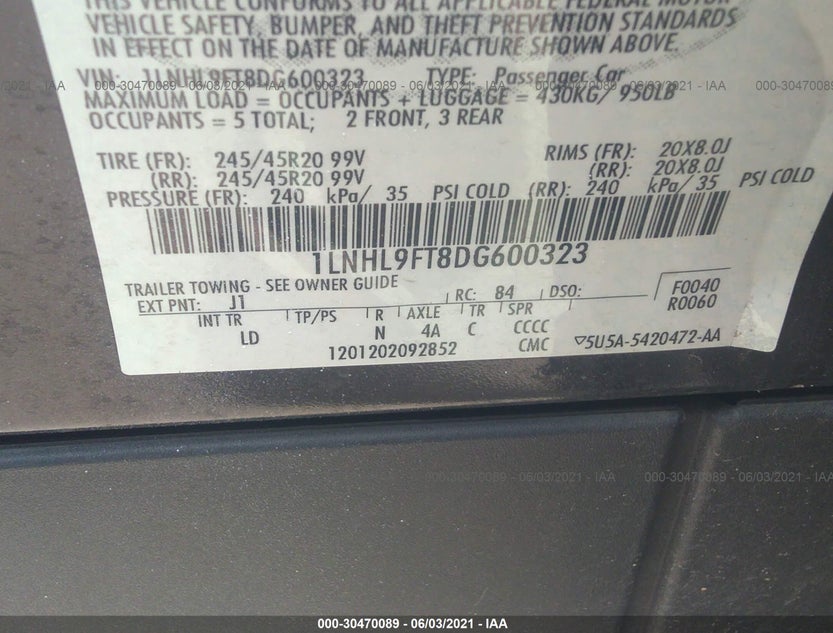 1LNHL9FT8DG600323