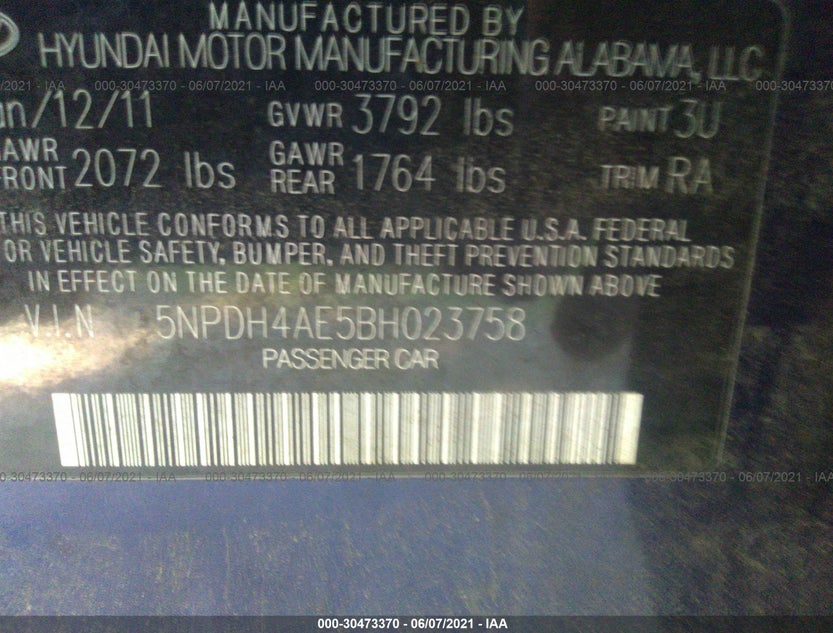 5NPDH4AE5BH023758