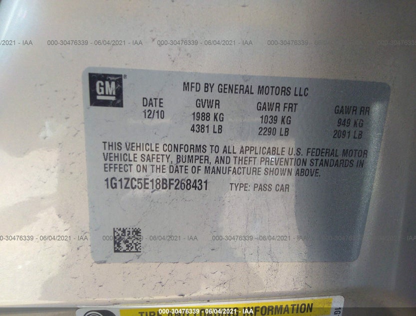 1G1ZC5E18BF268431