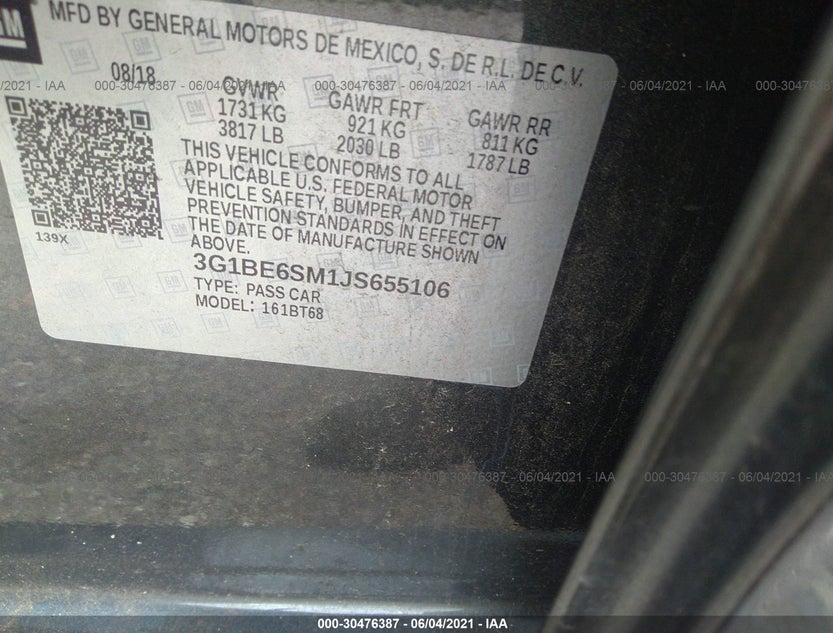 3G1BE6SM1JS655106