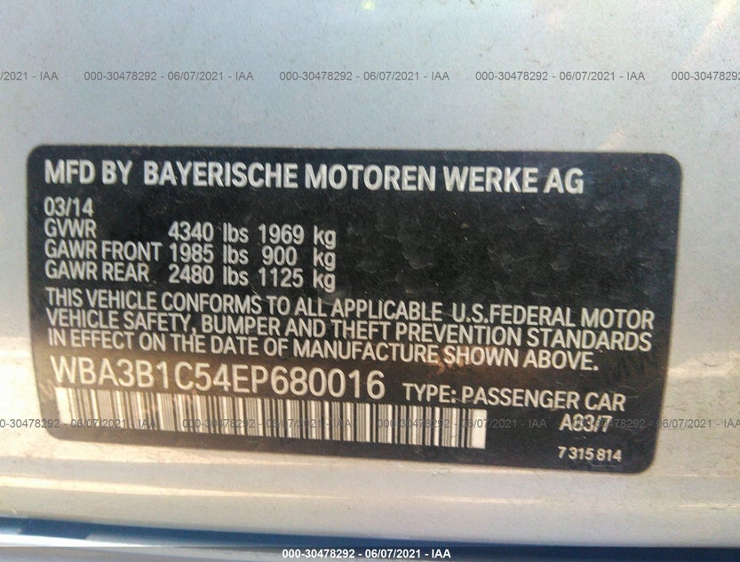 WBA3B1C54EP680016