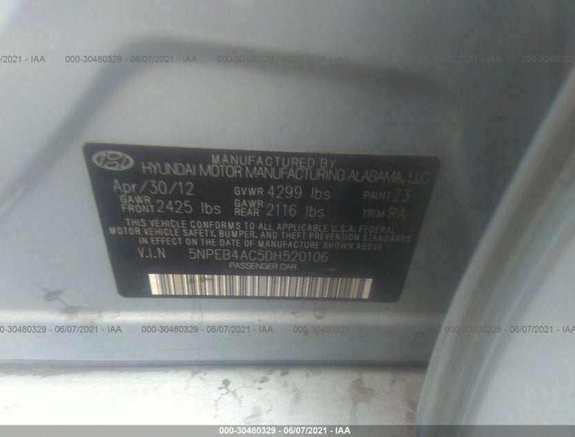 5NPEB4AC5DH520106