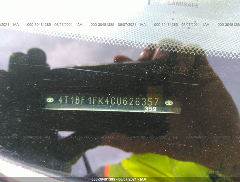 4T1BF1FK4CU626357