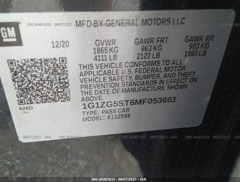 1G1ZG5ST6MF053661