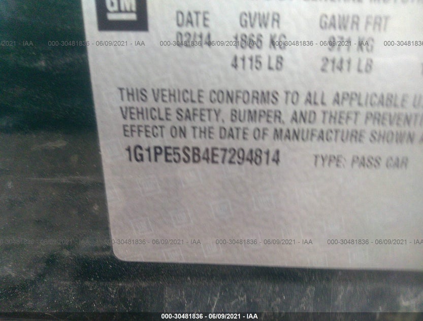 1G1PE5SB4E7294814