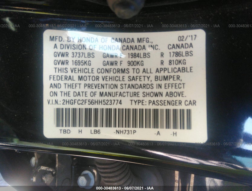 2HGFC2F56HH523774