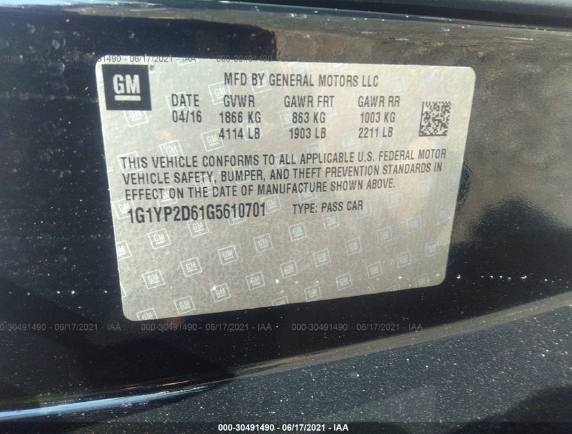 1G1YP2D61G5610701