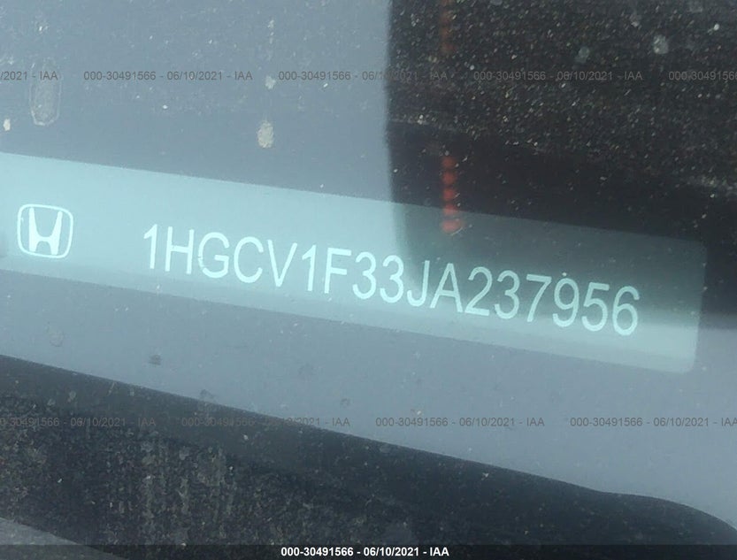 1HGCV1F33JA237956