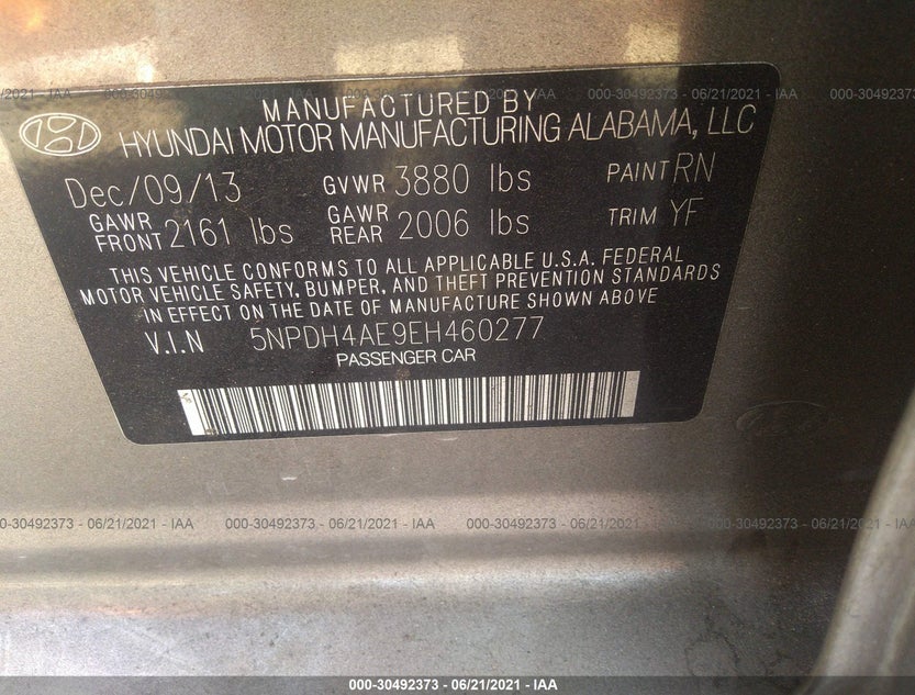 5NPDH4AE9EH460277