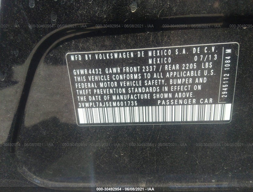 3VWPL7AJ5EM601735