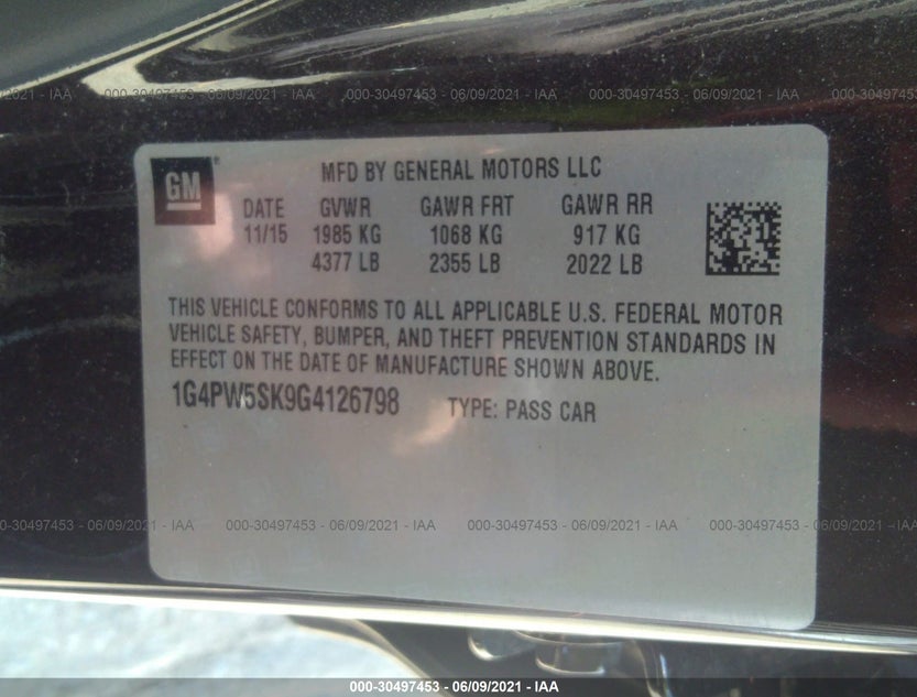 1G4PW5SK9G4126798