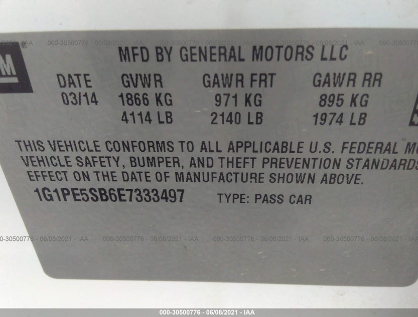 1G1PE5SB6E7333497
