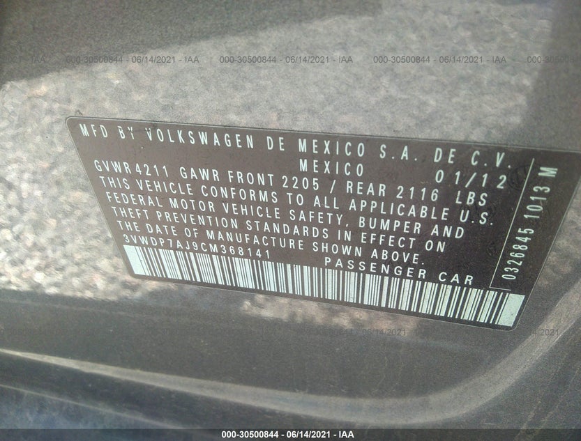 3VWDP7AJ9CM368141