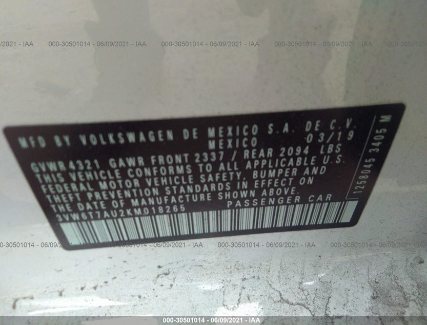 3VW6T7AU2KM018265