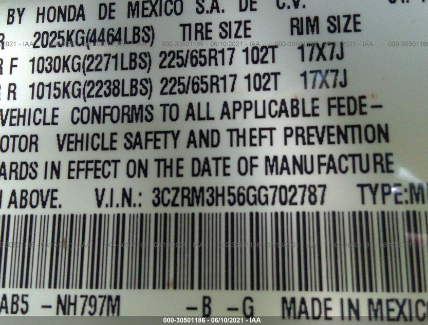 3CZRM3H56GG702787