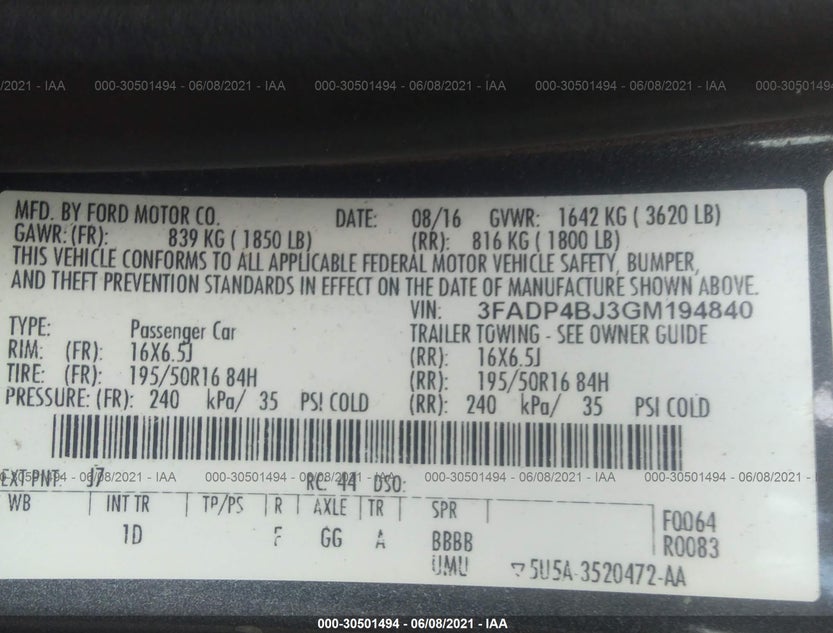 3FADP4BJ3GM194840