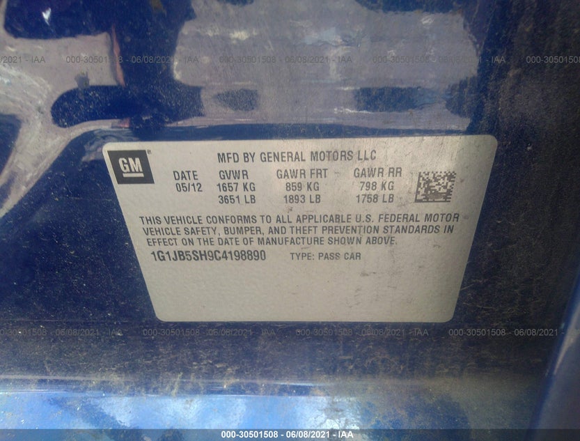 1G1JB5SH9C4198890