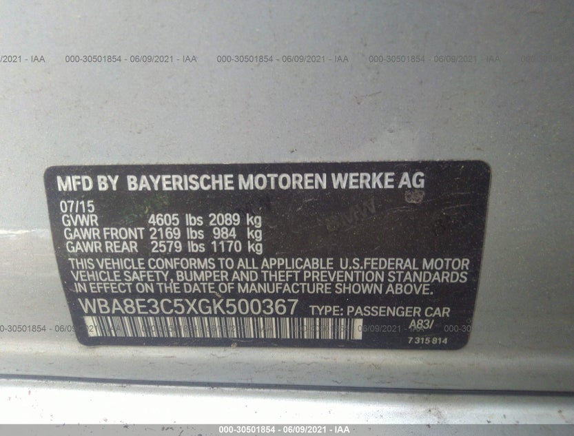 WBA8E3C5XGK500367