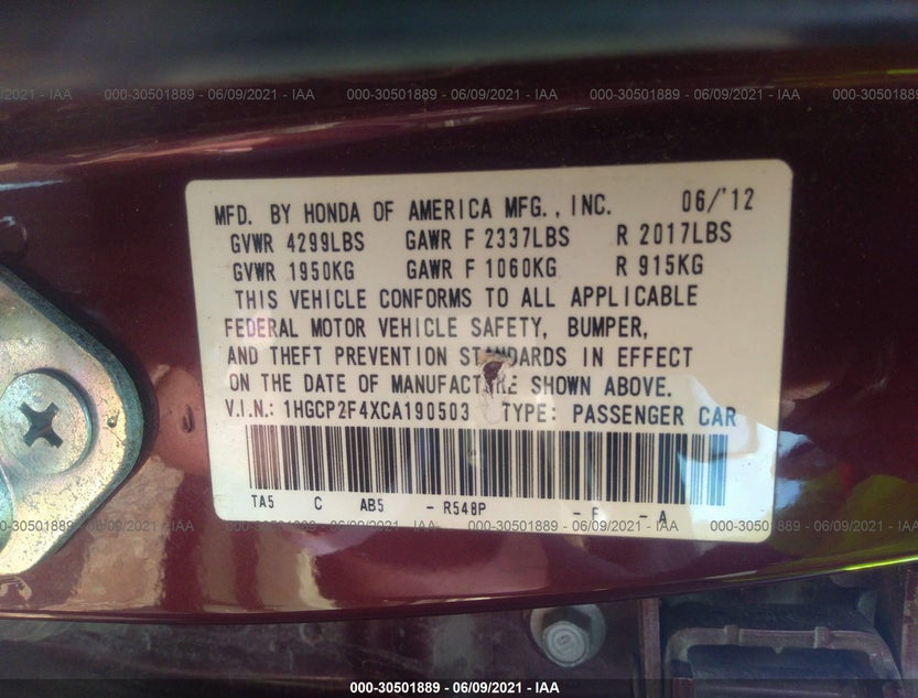 1HGCP2F4XCA190503
