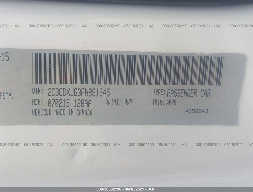 2C3CDXJG3FH891545