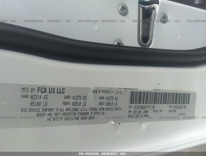 2C3CDXBGXFH771109