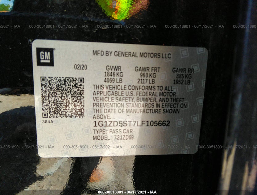 1G1ZD5ST7LF105662