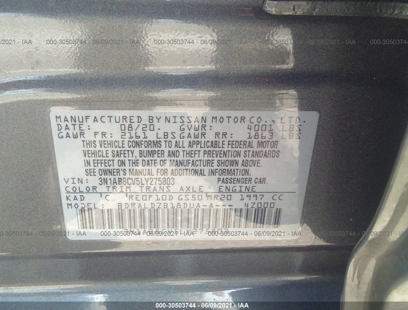 3N1AB8CV5LY275803