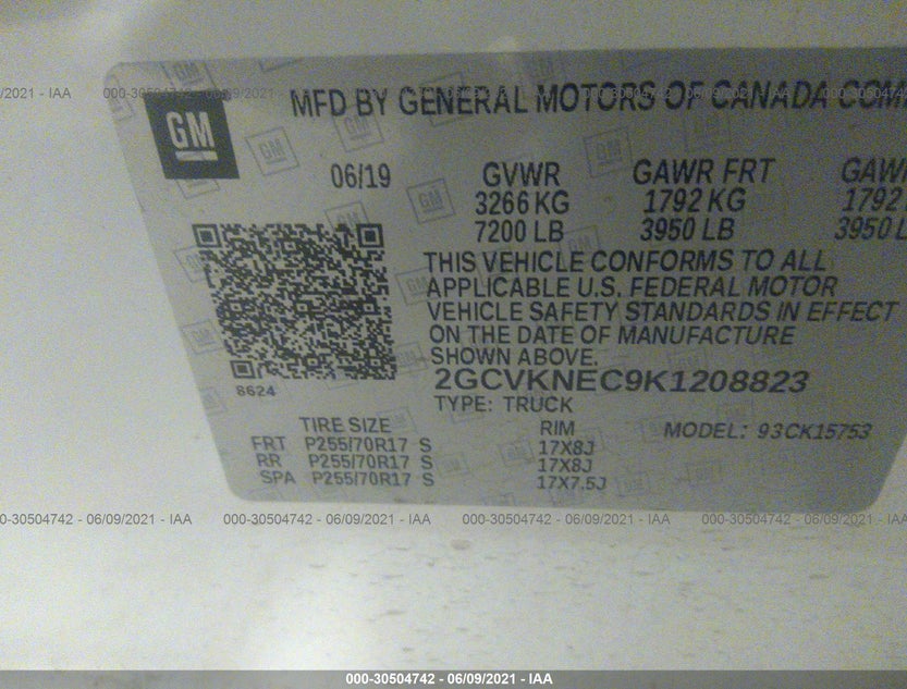 2GCVKNEC9K1208823