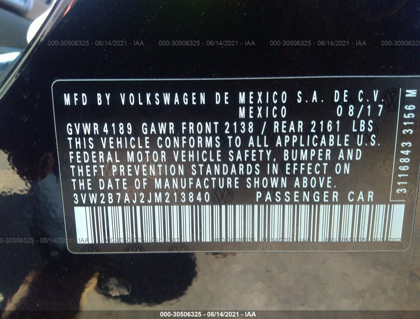 3VW2B7AJ2JM213840