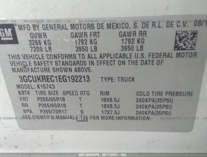 3GCUKREC1EG192213