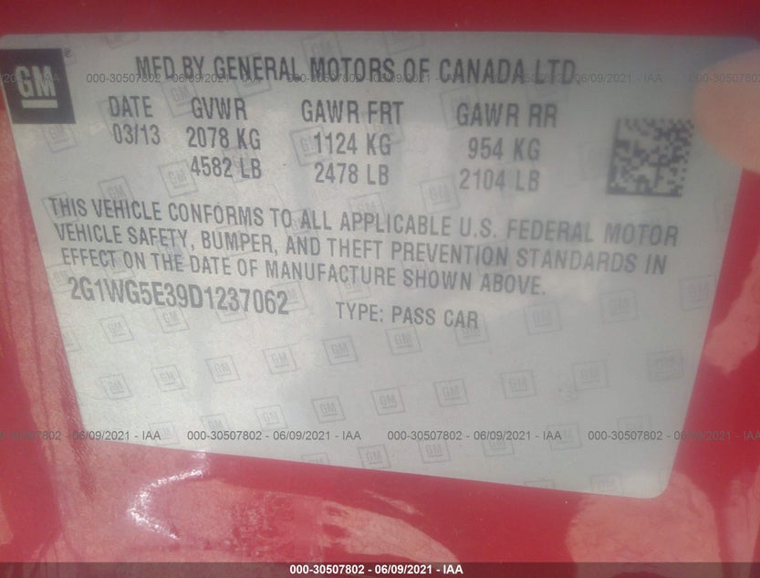 2G1WG5E39D1237062