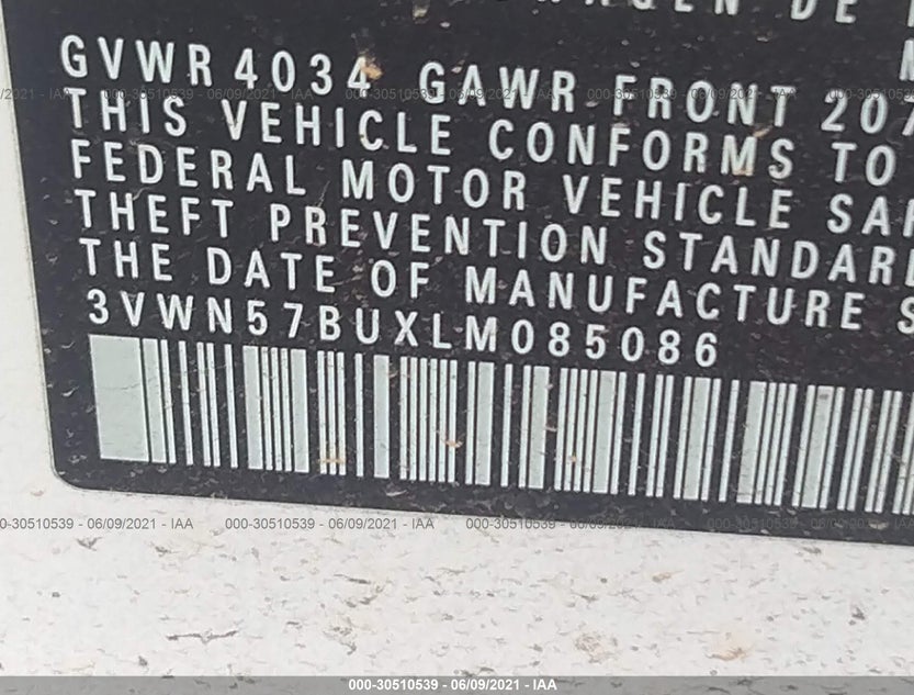 3VWN57BUXLM085086