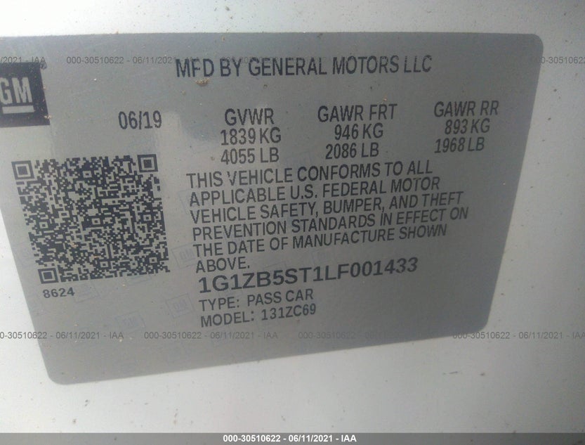1G1ZB5ST1LF001433