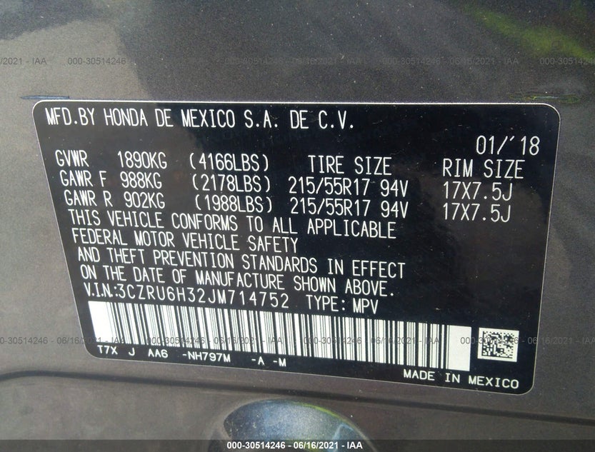 3CZRU6H32JM714752