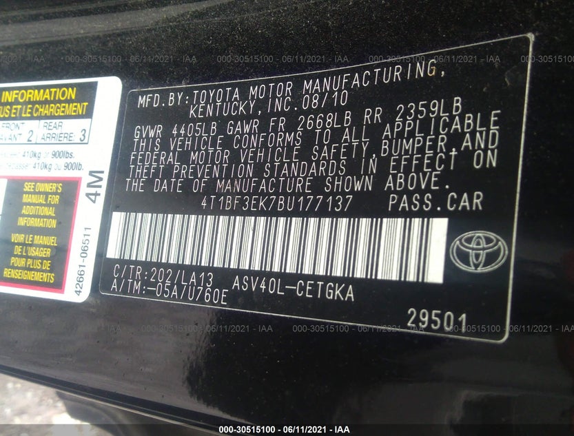 4T1BF3EK7BU177137