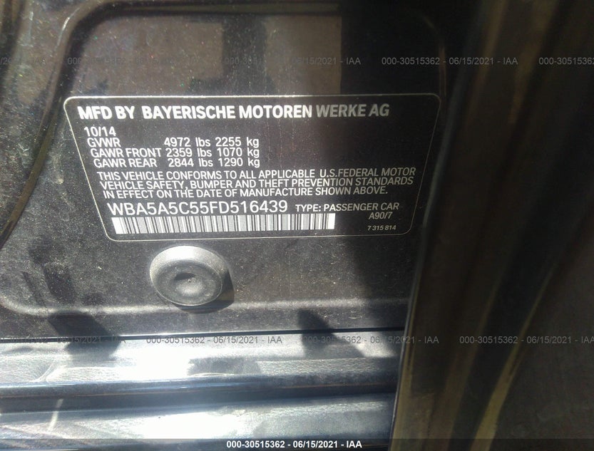 WBA5A5C55FD516439