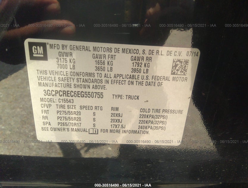 3GCPCREC6EG550755