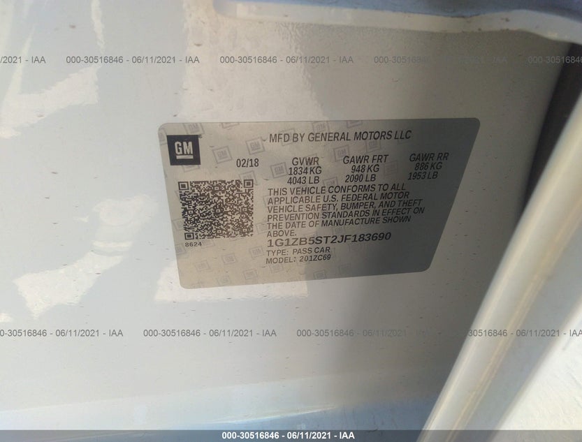 1G1ZB5ST2JF183690