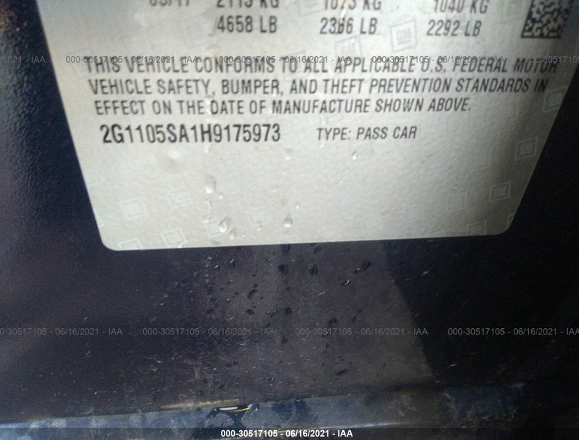 2G1105SA1H9175973
