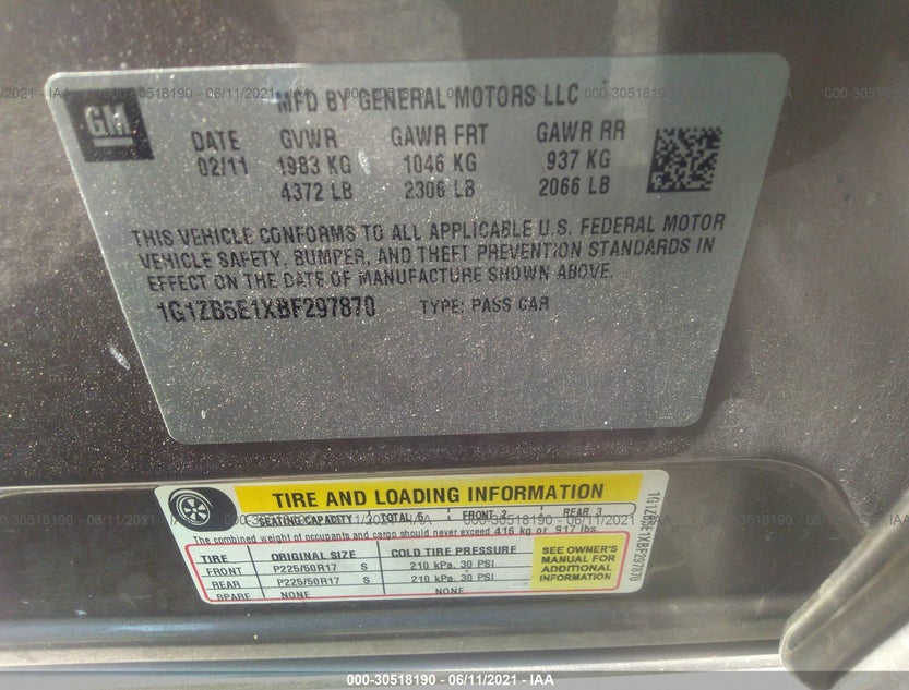 1G1ZB5E1XBF297870