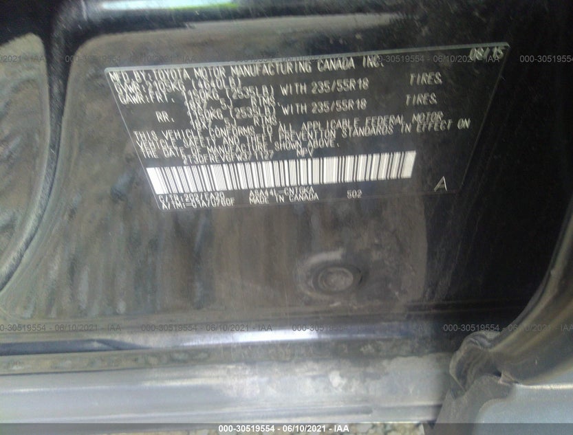 2T3DFREV6FW371127