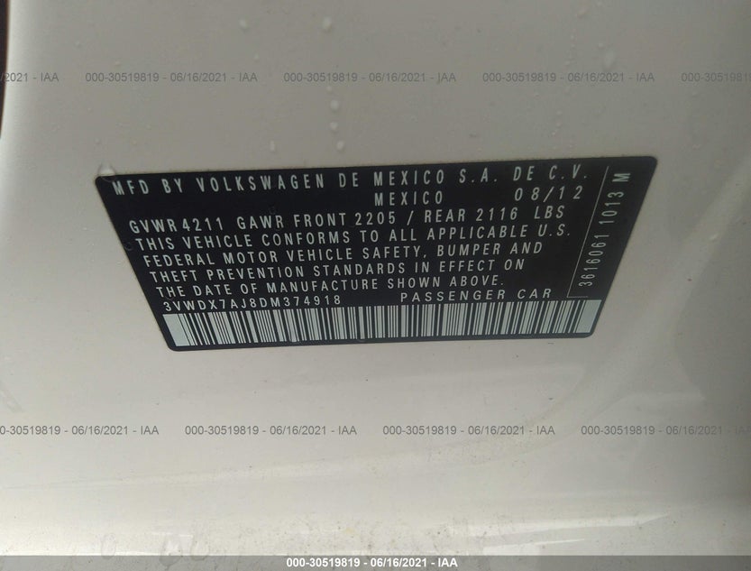 3VWDX7AJ8DM374918