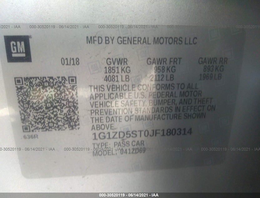 1G1ZD5ST0JF180314