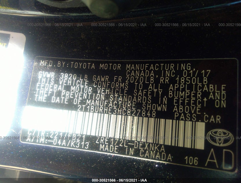 2T1BURHE3HC827848