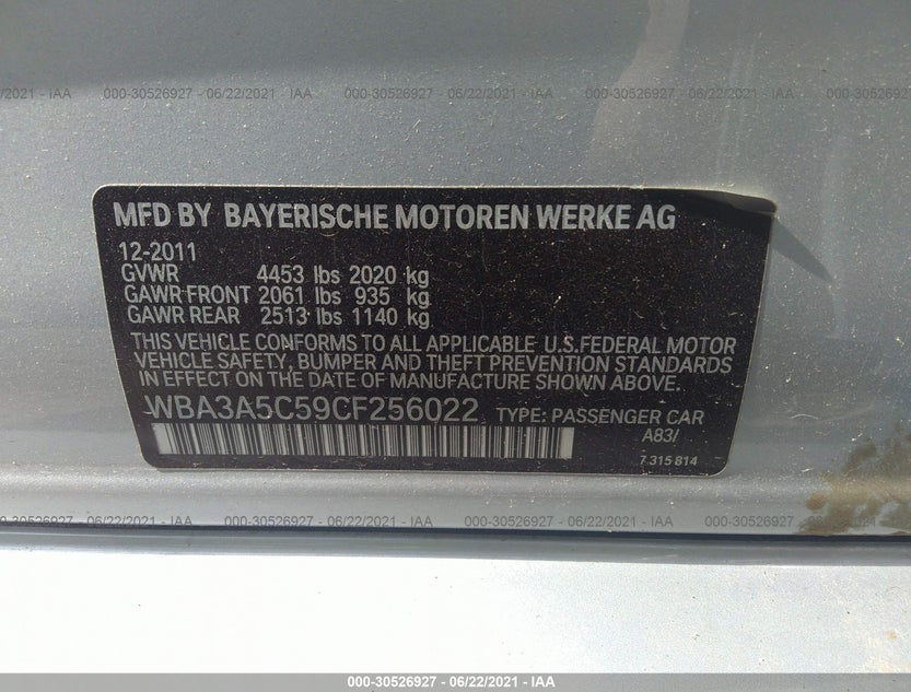 WBA3A5C59CF256022