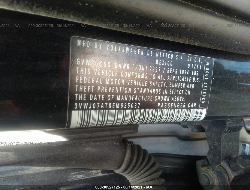 3VWJ07AT8EM635037