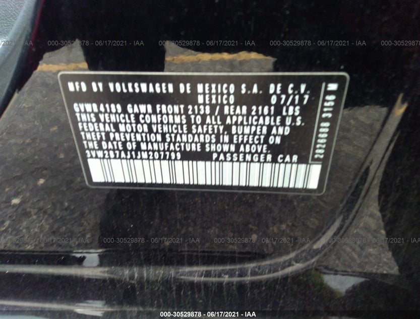 3VW2B7AJ1JM207799