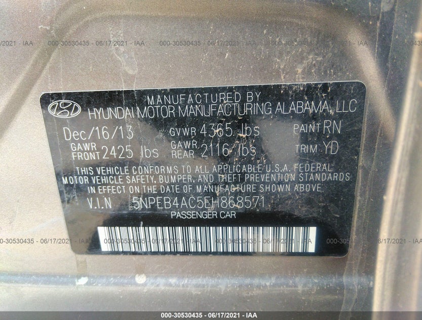 5NPEB4AC5EH868571